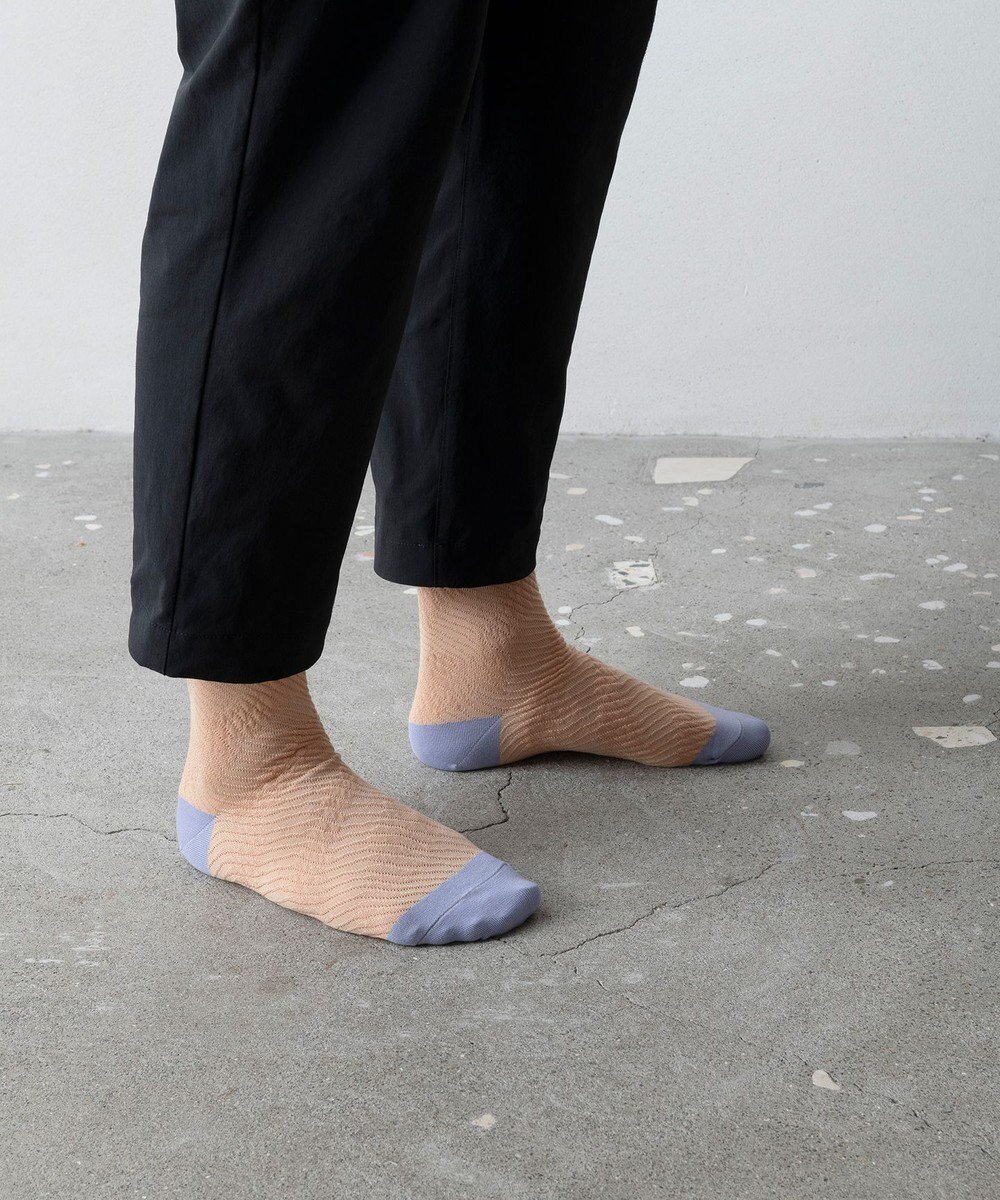 【トリコテ/Tricote】のバンピーぼかしボーダーソックス インテリア・キッズ・メンズ・レディースファッション・服の通販 founy(ファニー) 　ファッション　Fashion　レディースファッション　WOMEN　ソックス　Socks　レッグウェア　Legwear　おすすめ　Recommend　シンプル　Simple　ソックス　Socks　タンブラー　Tumbler　ボーダー　Border　68PINKBEIGE|ID: prp329100004549448 ipo3291000000032152957