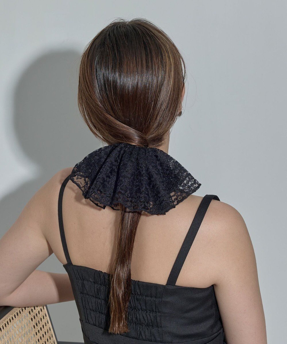 【フィービィー/phoebe】のビッグフリルシュシュ ブラック 人気、トレンドファッション・服の通販 founy(ファニー) ファッション Fashion レディースファッション Fashion for Women シュシュ&ヘアアクセ/ヘアアレンジ Scrunchies & Hair Accessories おすすめ Recommended / Our Picks アクセサリー Fashion Accessories トレンド Trend, Trending Now レース Lace, Lace Fabric other-1|ID: prp329100004549450 ipo3291000000034249656