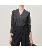 【アイシービー/iCB】の【洗える】 シンセティックフルニードル Vネックプルオーバー ブラックラメ系|ID: prp329100004549466 ipo3291000000032650852