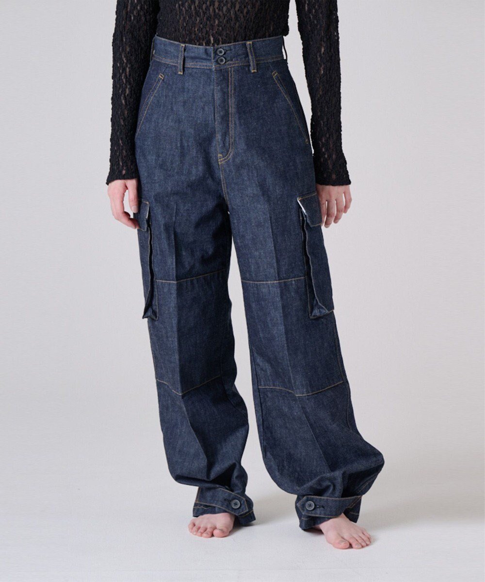 【リポトレンタアンニ/Ripo trenta anni】の【洗える】デニムカーゴパンツ 人気、トレンドファッション・服の通販 founy(ファニー) 　ファッション　Fashion　レディースファッション　Ladies' Fashion Online　パンツ　Pants　デニムパンツ　Denim Pants　春　Spring　洗える　Washable　ストレート　Straight　デニム　Denim　ワーク　Work　S/S・春夏　Ss・Spring/Summer　再入荷　Restock/Back In Stock/Re Arrival　夏　Summer　 other-1|ID: prp329100004549476 ipo3291000000032582970