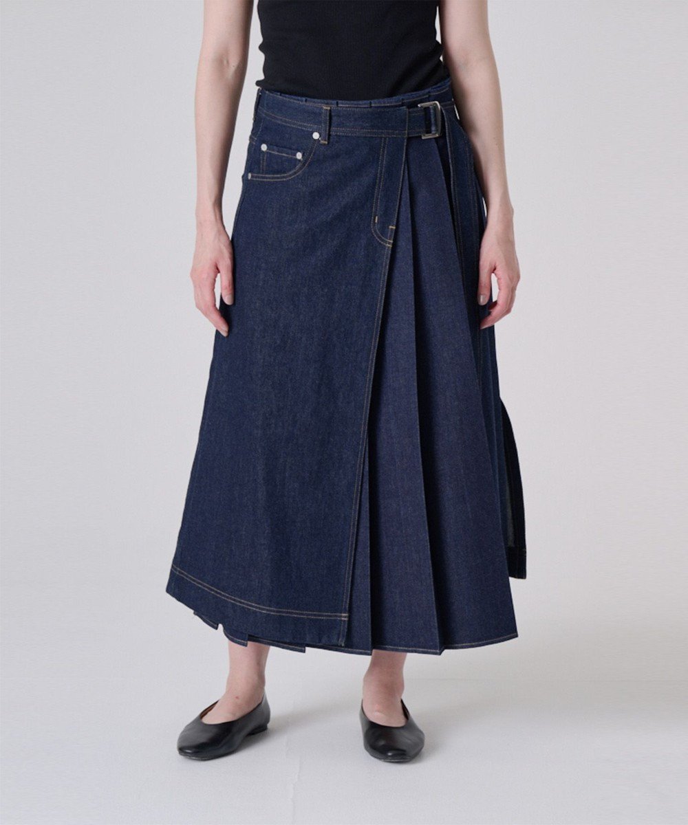 【リポトレンタアンニ/Ripo trenta anni】の【洗える】ASYMMETRY デニムスカート 人気、トレンドファッション・服の通販 founy(ファニー) 　ファッション　Fashion　レディースファッション　Fashion for Women　スカート　Skirts　デニムスカート・カジュアルスカート　Denim Skirts　洗える　Machine Washable　コイン　Coin, Coin Design　デニム　Denim, Jeans Material　フロント　Front, Front Design　プリーツ　Pleats, Pleated　ポケット　Pocket, Pocket Detail　ラップ　Wrap, Wrap Design　A/W・秋冬　Autumn/Winter　S/S・春夏　SS, Spring/Summer, Warm Season　夏　Summer　 other-1|ID: prp329100004549481 ipo3291000000032729119