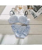【三愛水着楽園/San-ai Resort】の【northerly bra フィットシリーズ 谷間メイク】 Wストラップ ブラジャー&ショーツSet B~Fカップ ブルー|ID: prp329100004549485 ipo3291000000032729144