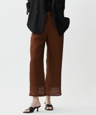 【アイシービー/iCB】のスクエアチェックレノクロス ワイドストレートパンツ マットブラウン系|ID: prp329100004549487 ipo3291000000033499166