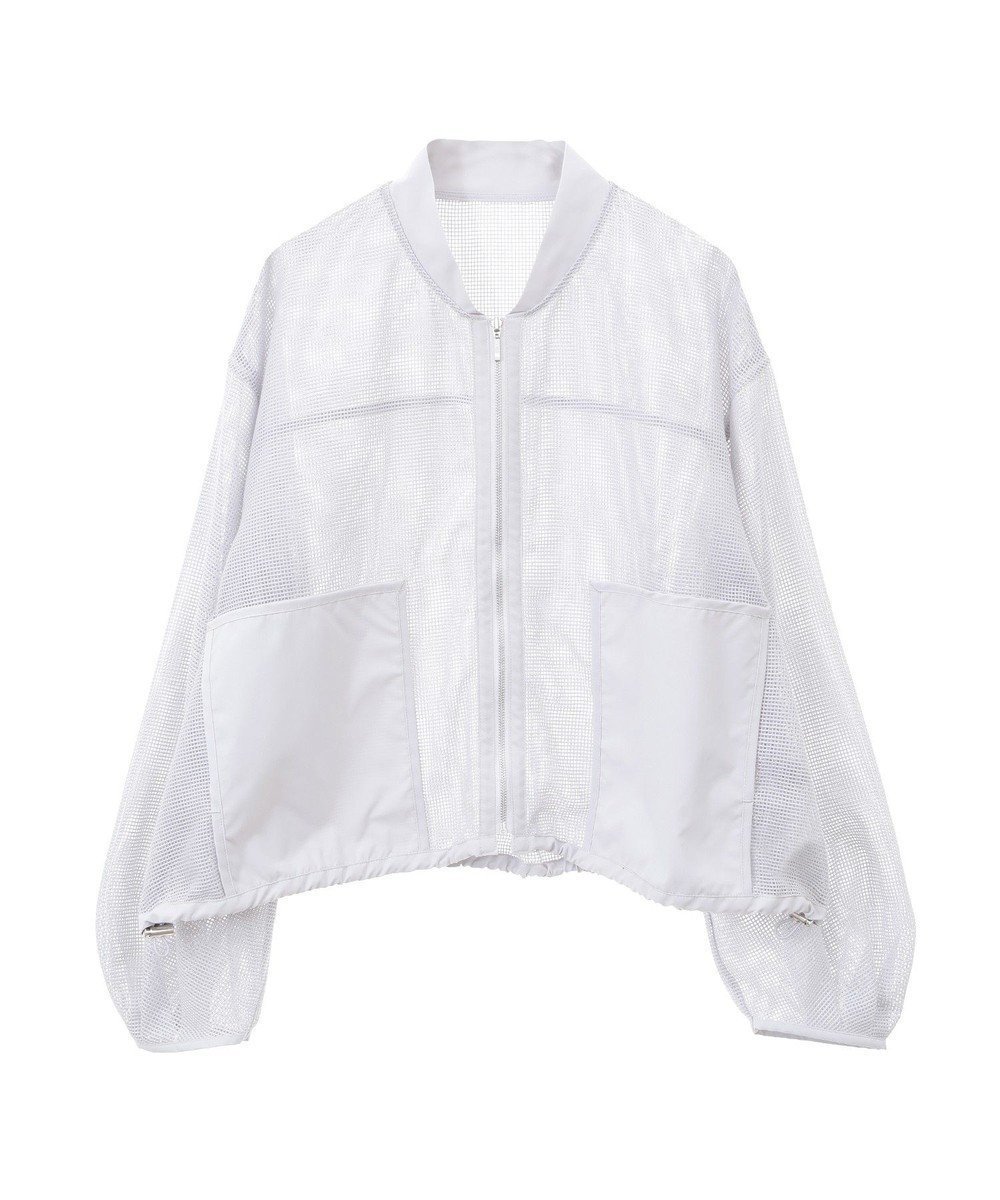 【アースミュージックアンドエコロジー/earth music&ecology】のメッシュブルゾン インテリア・キッズ・メンズ・レディースファッション・服の通販 founy(ファニー) 　ファッション　Fashion　レディースファッション　Fashion for Women　アウター　Coat / Outerwear Collection　レディースジャケット・軽アウター　Jackets　ブルゾンジャケット・スポーティアウター　Blouson Jackets　おすすめ　Recommended / Our Picks　インナー　Innerwear　コンパクト　Compact, Small Size　ジャケット　Jacket, Outerwear　スリーブ　Sleeve, Long Sleeve / Short Sleeve　トレンド　Trend, Trending Now　バランス　Balance, Style Balance　ブルゾン　Blouson, Bomber Jacket　ボトム　Bottoms, Lower Wear　ポケット　Pocket, Pocket Detail　メッシュ　Mesh, Net Fabric　ワイド　Wide, Wide Fit　夏　Summer　春　Spring　S/S・春夏　SS, Spring/Summer, Warm Season　Gray|ID: prp329100004549493 ipo3291000000032583050