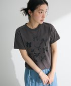 【グリーンパークス/Green Parks】の・DOUBLE FLAGS リボンpt TEE Charcoal Gray|ID: prp329100004549579 ipo3291000000032153618