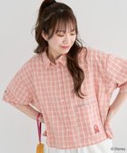 【グリーンパークス/Green Parks】のシュガーラッシュ / チェックショート丈シャツ Red|ID: prp329100004549583 ipo3291000000032153628