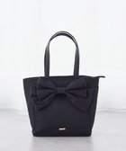 【メゾンドフルール/Maison de FLEUR】の撥水加工3ルームトートバッグ 人気、トレンドファッション・服の通販 founy(ファニー) ファッション Fashion レディースファッション Fashion for Women バッグ Bags スーツケース キャリーケース Suitcase / Carry Case クッション Cushion, Throw Pillow ドッキング Docking, Mixed Material フェミニン Feminine, Girly フロント Front, Front Design ポケット Pocket, Pocket Detail リボン Ribbon, Bow thumbnail Black|ID: prp329100004549589 ipo3291000000033536112