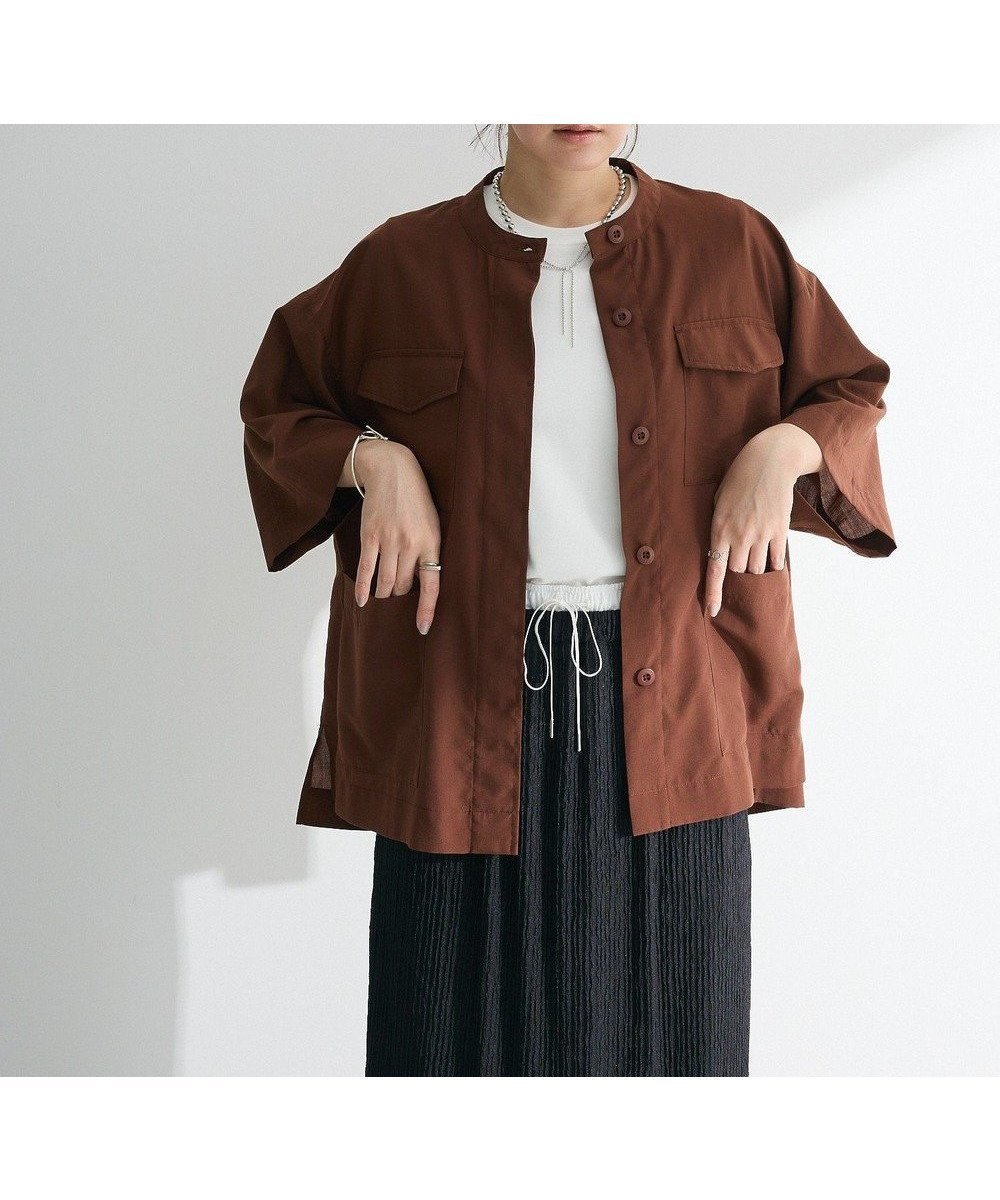 【グリーンパークス/Green Parks】のミリタリーシャツジャケット インテリア・キッズ・メンズ・レディースファッション・服の通販 founy(ファニー) 　ファッション　Fashion　レディースファッション　Fashion for Women　アウター　Coat / Outerwear Collection　コート・ロングコート・ピーコート　Long Coats, Peacoats & More　レディースジャケット・軽アウター　Jackets　モッズコート・ミリタリー風アウター　Mods & Field Coats　おすすめ　Recommended / Our Picks　ジャケット　Jacket, Outerwear　ポケット　Pocket, Pocket Detail　ミリタリー　Military, Army Style　モッズコート　Mods Coat, Military Parka　今季　This Season, Current Season　夏　Summer　春　Spring　S/S・春夏　SS, Spring/Summer, Warm Season　Brown|ID: prp329100004549600 ipo3291000000032728710