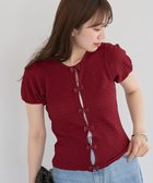 【グリーンパークス/Green Parks】の・swing by フロントリボンプルオーバー Bordeaux|ID: prp329100004549611 ipo3291000000032153753