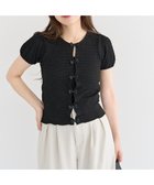【グリーンパークス/Green Parks】の・swing by フロントリボンプルオーバー Black|ID: prp329100004549611 ipo3291000000033536140