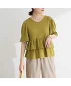 【グリーンパークス/Green Parks】の・PetitFleur 2wayダイヤ柄プルオーバ 人気、トレンドファッション・服の通販 founy(ファニー) ファッション Fashion レディースファッション Fashion for Women トップス・カットソー Cut & Sew Tops シャツ・ブラウス・オフィスカジュアル Elegant Blouses & Button-Ups ロングTシャツ・Tシャツ Longline T-Shirts & Tees カットソー・ベーシックTシャツ Cut-and-Sewn Tops / Stretch Tees & Basics おすすめ Recommended / Our Picks カットソー Cut and Sewn Top シンプル Simple, Minimal スラックス Slacks, Dress Pants デニム Denim, Jeans Material ボトム Bottoms, Lower Wear ポケット Pocket, Pocket Detail エレガント 上品 Elegant 半袖 Short Sleeve, Half Sleeve 夏 Summer 春 Spring S/S・春夏 SS, Spring/Summer, Warm Season thumbnail Green|ID: prp329100004549619 ipo3291000000033041866