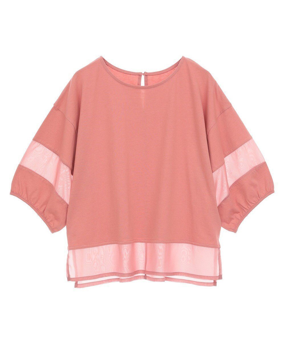 【グリーンパークス/Green Parks】の・ELENCARE DUE シアーキリカエプルオーバー インテリア・キッズ・メンズ・レディースファッション・服の通販 founy(ファニー) 　ファッション　Fashion　レディースファッション　Fashion for Women　トップス・カットソー　Cut & Sew Tops　シャツ・ブラウス・オフィスカジュアル　Elegant Blouses & Button-Ups　ロングTシャツ・Tシャツ　Longline T-Shirts & Tees　カジュアルプルオーバー・ニットトップス　Pullovers & Knit Tops / Casual Pullovers　カットソー・ベーシックTシャツ　Cut-and-Sewn Tops / Stretch Tees & Basics　おすすめ　Recommended / Our Picks　カットソー　Cut and Sewn Top　シアー　Sheer, See-Through　フェミニン　Feminine, Girly　フォルム　Silhouette, Form　ベーシック　Basic, Essential　ボトム　Bottoms, Lower Wear　ポケット　Pocket, Pocket Detail　リラックス　Relax, Relaxed Fit　夏　Summer　春　Spring　S/S・春夏　SS, Spring/Summer, Warm Season　Pink|ID: prp329100004549623 ipo3291000000032153811