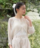 【グリーンパークス/Green Parks】の・ELENCARE DUE 2wayメッシュカーディガ Off White|ID: prp329100004549631 ipo3291000000032153856