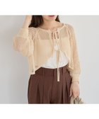 【グリーンパークス/Green Parks】の・ELENCARE DUE 2wayメッシュカーディガ Beige|ID: prp329100004549631 ipo3291000000032153858