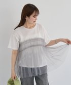 【グリーンパークス/Green Parks】の・ELENCARE DUE チュールドッキングTEE Off White|ID: prp329100004549639 ipo3291000000032583473