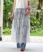 【グリーンパークス/Green Parks】の・ELENCARE DUE レースティアードスカート Off White|ID: prp329100004549642 ipo3291000000032583483