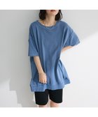 【グリーンパークス/Green Parks】のピグメント裏毛切りっぱなしチュニック Blue|ID: prp329100004549656 ipo3291000000032153990