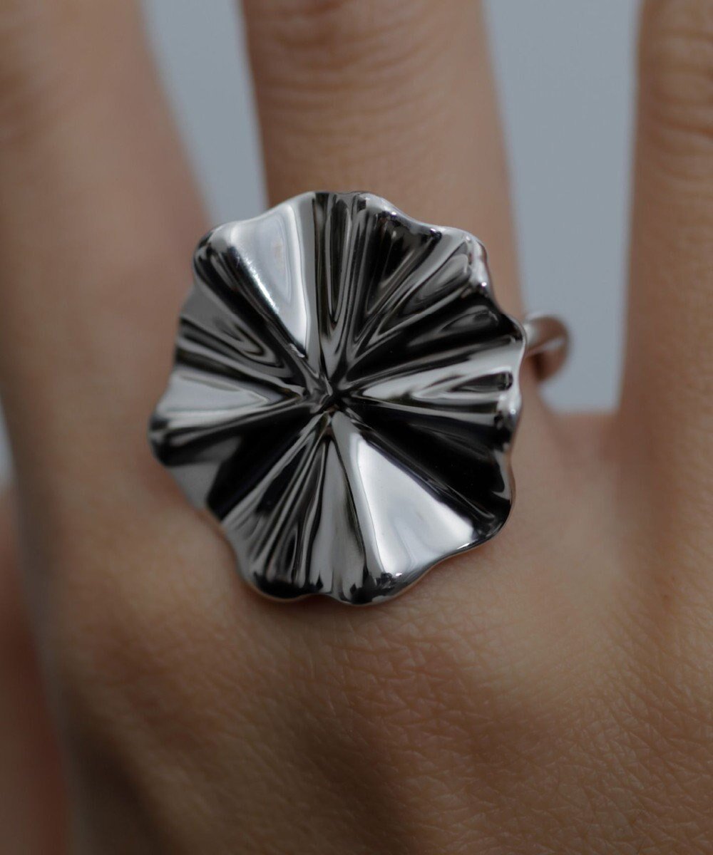 【シモエ/simoe】のFrill Ring 02 インテリア・キッズ・メンズ・レディースファッション・服の通販 founy(ファニー) 　ファッション　Fashion　レディースファッション　Ladies' Fashion Online　アクセサリー　Accessories　エレガント 上品　Elegant　ジュエリー　Jewelry　シルバー|ID: prp329100004549663 ipo3291000000032582772