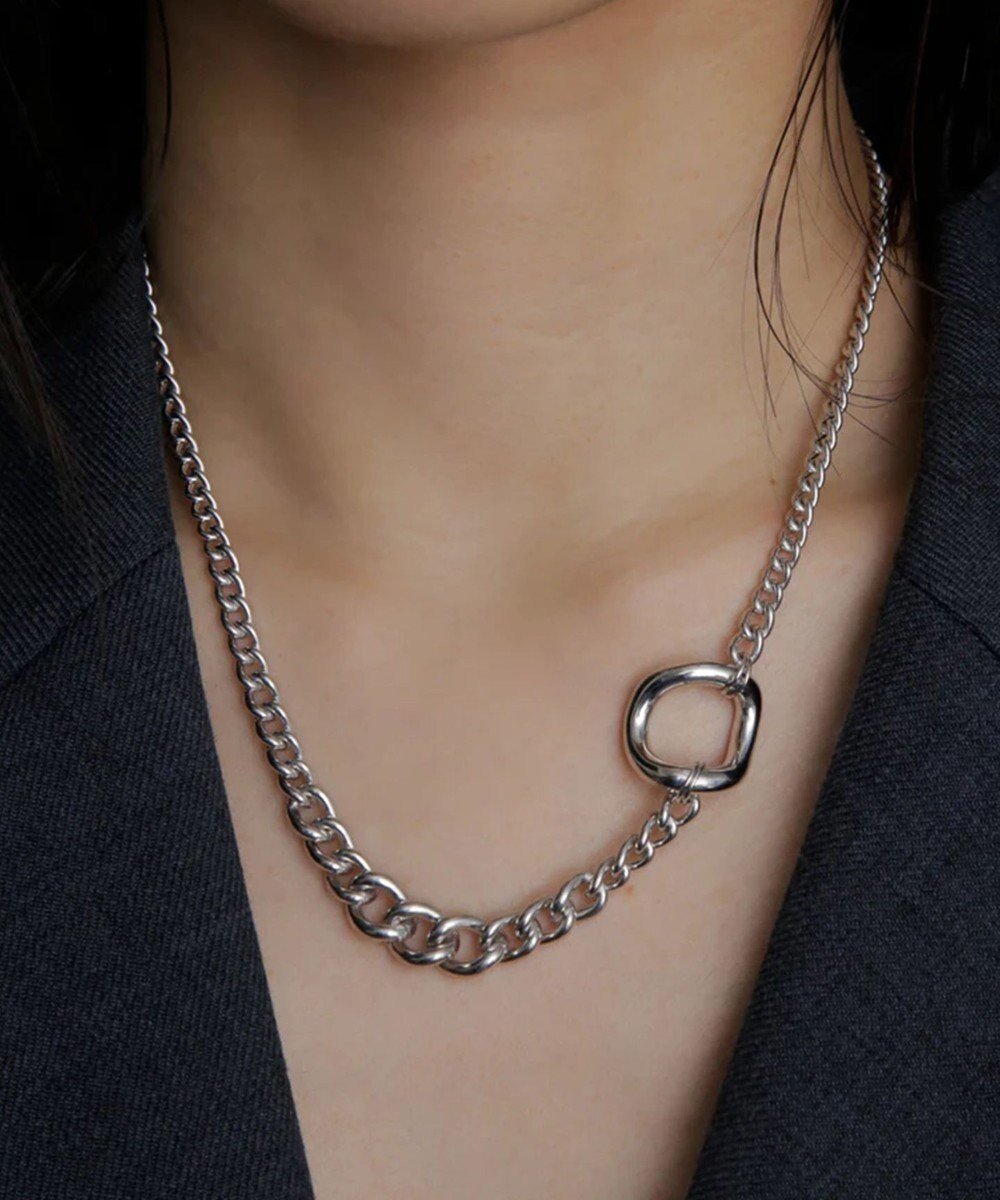 【シモエ/simoe】のHug Necklace 01 インテリア・キッズ・メンズ・レディースファッション・服の通販 founy(ファニー) 　ファッション　Fashion　レディースファッション　Fashion for Women　ジュエリー　Jewelry　ネックレス　Necklaces & Pendants　アクセサリー　Fashion Accessories　エレガント 上品　Elegant　グラデーション　Gradient, Ombre　シンプル　Simple, Minimal　ジュエリー　Jewelry, Accessories　チェーン　Chain, Chain Strap　ネックレス　Necklace, Pendant Necklace　シルバー|ID: prp329100004549675 ipo3291000000032728890