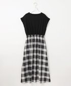 【エニィ スィス/any SiS】の【洗える】チェックドッキング ワンピース ブラック|ID: prp329100004549691 ipo3291000000034664666