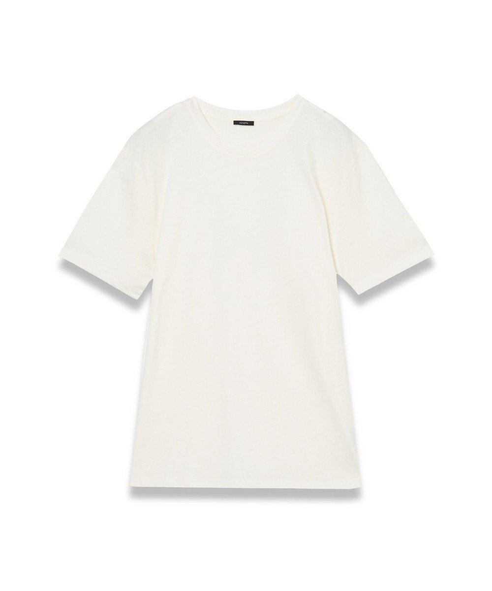 【ジョゼフ/JOSEPH】の【洗える】コットンシルク ジャージーティーシャツ 人気、トレンドファッション・服の通販 founy(ファニー) 　ファッション　Fashion　レディースファッション　Fashion for Women　トップス・カットソー　Cut & Sew Tops　シャツ・ブラウス・オフィスカジュアル　Elegant Blouses & Button-Ups　ロングTシャツ・Tシャツ　Longline T-Shirts & Tees　カットソー・ベーシックTシャツ　Cut-and-Sewn Tops / Stretch Tees & Basics　オーガニック　Organic Cotton　カットソー　Cut and Sewn Top　ショート　Short, Short Length　シルク　Silk, 100% Silk　スリーブ　Sleeve, Long Sleeve / Short Sleeve　フィット　Fit, Slim Fit　ラウンド　Round, Round Neck　レギュラー　Regular, Standard Fit　夏　Summer　春　Spring　S/S・春夏　SS, Spring/Summer, Warm Season　洗える　Machine Washable　 other-1|ID: prp329100004549726 ipo3291000000033536444