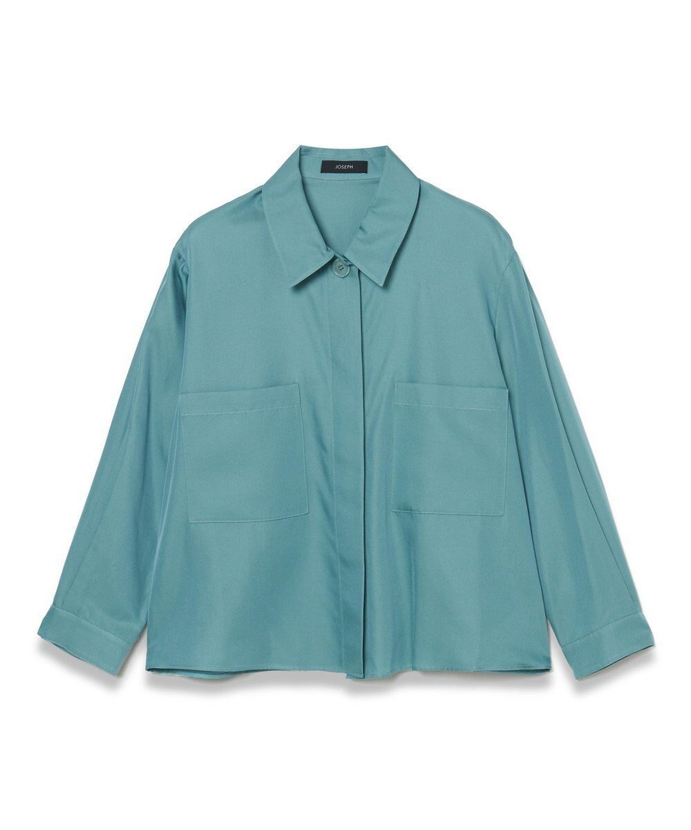 【ジョゼフ/JOSEPH】のソフトコットンシルク シャツ インテリア・キッズ・メンズ・レディースファッション・服の通販 founy(ファニー) 　ファッション　Fashion　レディースファッション　WOMEN　トップス・カットソー　Tops/Tshirt　シャツ/ブラウス　Shirts/Blouses　シルク　Silk　フィット　Fit　フロント　Front　ポケット　Pocket　リラックス　Relax　エレガント 上品　Elegant　夏　Summer　春　Spring　S/S・春夏　Ss・Spring/Summer　Lagoon|ID: prp329100004549729 ipo3291000000032154335