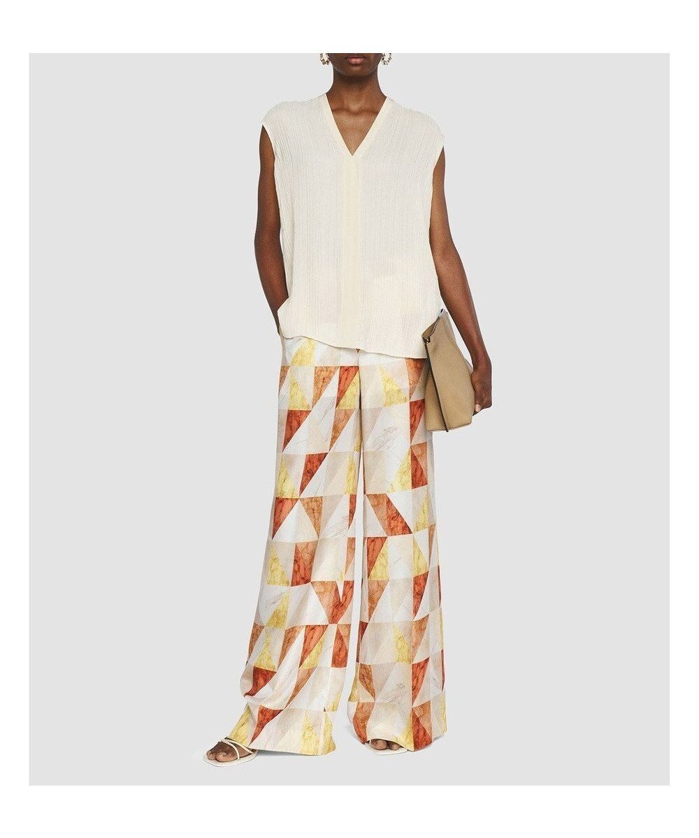 【ジョゼフ/JOSEPH】のマーブルプリント シルクトラウザーズ 人気、トレンドファッション・服の通販 founy(ファニー) 　ファッション　Fashion　レディースファッション　Ladies' Fashion Online　パンツ　Pants　エレガント 上品　Elegant　ジップ　Zip　フィット　Fit　プリント　Print　マーブル　Marble　リラックス　Relax　ワイド　Wide　夏　Summer　春　Spring　S/S・春夏　Ss・Spring/Summer　 other-1|ID: prp329100004549733 ipo3291000000032582912