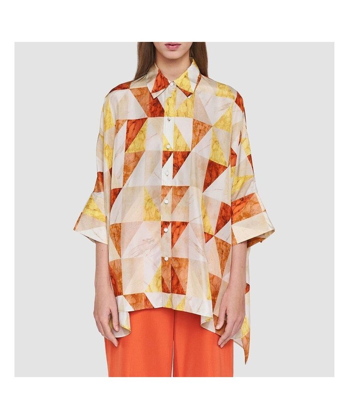 【ジョゼフ/JOSEPH】のマーブルプリント シルクシャツ インテリア・キッズ・メンズ・レディースファッション・服の通販 founy(ファニー) https://founy.com/ ファッション Fashion レディースファッション Ladies' Fashion Online トップス・カットソー Tops/Tshirt シャツ/ブラウス Shirts/Blouses シルク Silk ドレープ Drape プリント Print マーブル Marble リラックス Relax 夏 Summer 春 Spring S/S・春夏 Ss・Spring/Summer |ID: prp329100004549736 ipo3291000000032582920