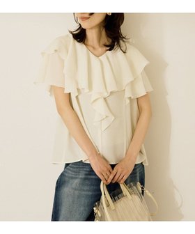 【アメリカンホリック/AMERICAN HOLIC】のイージーケアフリルシャツ 人気、トレンドファッション・服の通販 founy(ファニー) ファッション Fashion レディースファッション Ladies' Fashion Online トップス・カットソー Tops/Tshirt シャツ/ブラウス Shirts/Blouses おすすめ Recommend シンプル Simple フェミニン Feminine フリル Frills ボトム Bottom ポケット Pocket 夏 Summer 春 Spring S/S・春夏 Ss・Spring/Summer |ID:prp329100004549748