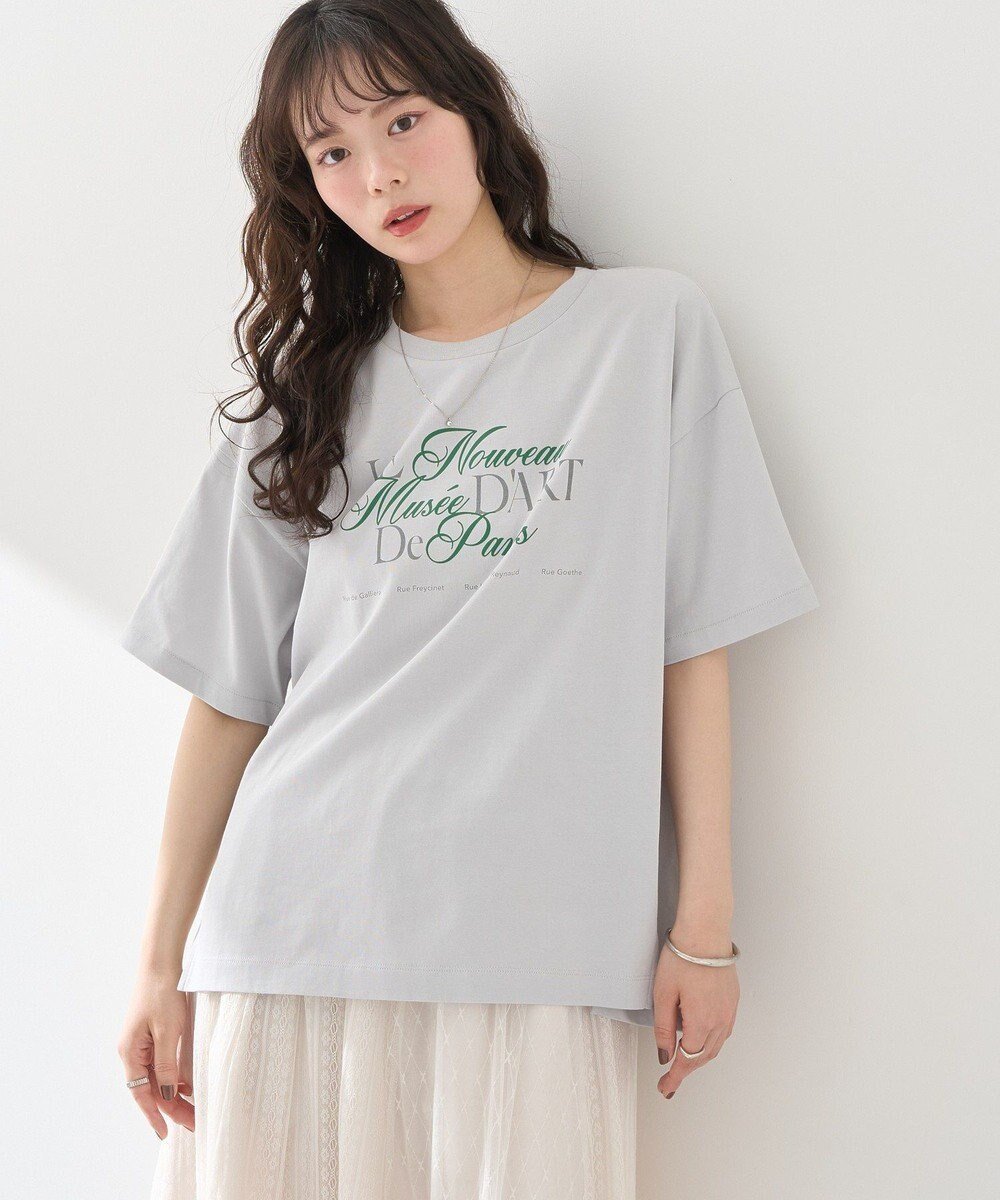 【アースミュージックアンドエコロジー/earth music&ecology】のLe nouveauスリットT インテリア・キッズ・メンズ・レディースファッション・服の通販 founy(ファニー) 　ファッション　Fashion　レディースファッション　Ladies' Fashion Online　トップス・カットソー　Tops/Tshirt　シャツ/ブラウス　Shirts/Blouses　ロング / Tシャツ　T-Shirts　カットソー　Cut and Sewn　おすすめ　Recommend　カットソー　Cut And Sew　クール　Cool　スリット　Slit　プリント　Print　ボトム　Bottom　ポケット　Pocket　ロング　Long　夏　Summer　春　Spring　S/S・春夏　Ss・Spring/Summer　Gray|ID: prp329100004549784 ipo3291000000032154658