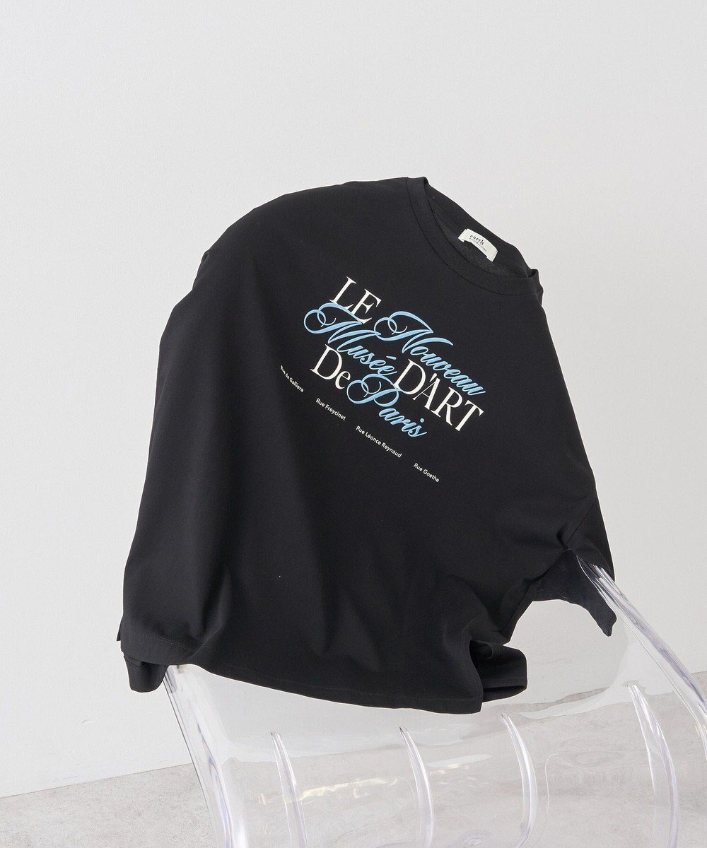 【アースミュージックアンドエコロジー/earth music&ecology】のLe nouveauスリットT インテリア・キッズ・メンズ・レディースファッション・服の通販 founy(ファニー) 　ファッション　Fashion　レディースファッション　Ladies' Fashion Online　トップス・カットソー　Tops/Tshirt　シャツ/ブラウス　Shirts/Blouses　ロング / Tシャツ　T-Shirts　カットソー　Cut and Sewn　おすすめ　Recommend　カットソー　Cut And Sew　クール　Cool　スリット　Slit　プリント　Print　ボトム　Bottom　ポケット　Pocket　ロング　Long　夏　Summer　春　Spring　S/S・春夏　Ss・Spring/Summer　Black|ID: prp329100004549784 ipo3291000000032154661