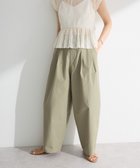 【グリーンパークス/Green Parks】の・ELENCARE DUE コクーンタックパンツ Khaki|ID: prp329100004549787 ipo3291000000032579330