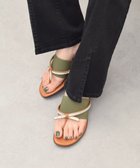 【インター ショシュール/INTER-CHAUSSURES】の【ITALIAN SHOEMAKERS】ビジューストラップトングサンダル カーキ|ID: prp329100004549790 ipo3291000000032583739