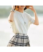 【自由区/JIYU-KU】の【カタログ掲載・接触冷感・UVケア・洗える】ドレーピードルマンスリーブ ニットソー オフホワイト|ID: prp329100004549801 ipo3291000000032284582