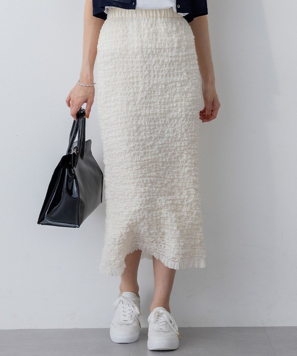 【23区/NIJYUSANKU】の【GOLD LABEL】シュリンクレース スカート インテリア・キッズ・メンズ・レディースファッション・服の通販 founy(ファニー) 　ファッション　Fashion　レディースファッション　WOMEN　スカート　Skirt　春　Spring　秋　Autumn/Fall　シンプル　Simple　チェーン　Chain　フォルム　Form　S/S・春夏　Ss・Spring/Summer　NEW・新作・新着・新入荷　New Arrivals　夏　Summer　2025年　2025　2025春夏・S/S　Ss,Spring/Summer,2025　ベージュ系|ID: prp329100004549813 ipo3291000000032154843