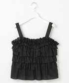 【23区/NIJYUSANKU】の【GOLD LABEL】コットンサテン フリルキャミソール ブラック系|ID: prp329100004549817 ipo3291000000032991310