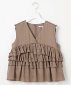 【23区/NIJYUSANKU】の【GOLD LABEL】コットンサテン フリルブラウス 人気、トレンドファッション・服の通販 founy(ファニー) ファッション Fashion レディースファッション WOMEN トップス・カットソー Tops/Tshirt シャツ/ブラウス Shirts/Blouses 春 Spring 秋 Autumn/Fall サテン Satin シンプル Simple ノースリーブ No Sleeve フォルム Form フリル Frills ワッシャー Washer S/S・春夏 Ss・Spring/Summer NEW・新作・新着・新入荷 New Arrivals 夏 Summer 2025年 2025 2025春夏・S/S Ss,Spring/Summer,2025 thumbnail ブラウン系|ID: prp329100004549819 ipo3291000000032154870