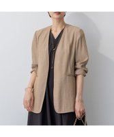 【23区/NIJYUSANKU】の【GOLD LABEL】ナチュラルシャンブレー ジャケット 人気、トレンドファッション・服の通販 founy(ファニー) ファッション Fashion レディースファッション WOMEN アウター Coat Outerwear ジャケット Jackets ノーカラージャケット No Collar Leather Jackets エレガント 上品 Elegant 春 Spring 秋 Autumn/Fall カーディガン Cardigan シャンブレー Chambray シンプル Simple ジャケット Jacket セットアップ Set Up タンブラー Tumbler フォルム Form フロント Front リュクス Luxe S/S・春夏 Ss・Spring/Summer NEW・新作・新着・新入荷 New Arrivals おすすめ Recommend 夏 Summer 2025年 2025 2025春夏・S/S Ss,Spring/Summer,2025 |ID:prp329100004549821
