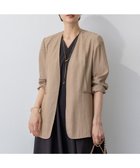 【23区/NIJYUSANKU】の【GOLD LABEL】ナチュラルシャンブレー ジャケット 人気、トレンドファッション・服の通販 founy(ファニー) ファッション Fashion レディースファッション WOMEN アウター Coat Outerwear ジャケット Jackets ノーカラージャケット No Collar Leather Jackets エレガント 上品 Elegant 春 Spring 秋 Autumn/Fall カーディガン Cardigan シャンブレー Chambray シンプル Simple ジャケット Jacket セットアップ Set Up タンブラー Tumbler フォルム Form フロント Front リュクス Luxe S/S・春夏 Ss・Spring/Summer おすすめ Recommend 夏 Summer 2025年 2025 2025春夏・S/S Ss,Spring/Summer,2025 thumbnail ベージュ系|ID: prp329100004549821 ipo3291000000032154877