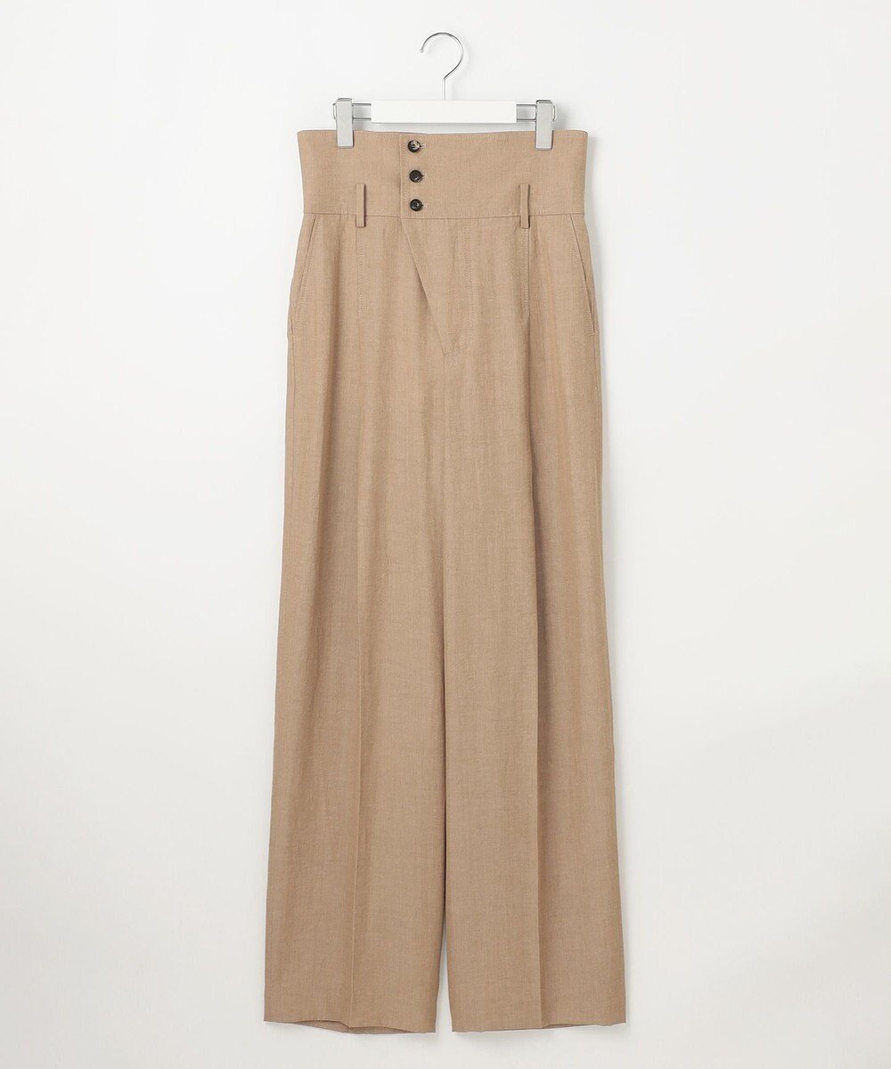 【23区/NIJYUSANKU】の【GOLD LABEL】ナチュラルシャンブレー タックパンツ 人気、トレンドファッション・服の通販 founy(ファニー) 　ファッション　Fashion　レディースファッション　WOMEN　パンツ　Pants　エレガント 上品　Elegant　春　Spring　秋　Autumn/Fall　カッティング　Cutting　シャンブレー　Chambray　シンプル　Simple　ジャケット　Jacket　セットアップ　Set Up　タンブラー　Tumbler　フォルム　Form　フロント　Front　リュクス　Luxe　S/S・春夏　Ss・Spring/Summer　おすすめ　Recommend　夏　Summer　2025年　2025　2025春夏・S/S　Ss,Spring/Summer,2025　 other-1|ID: prp329100004549825 ipo3291000000032154893