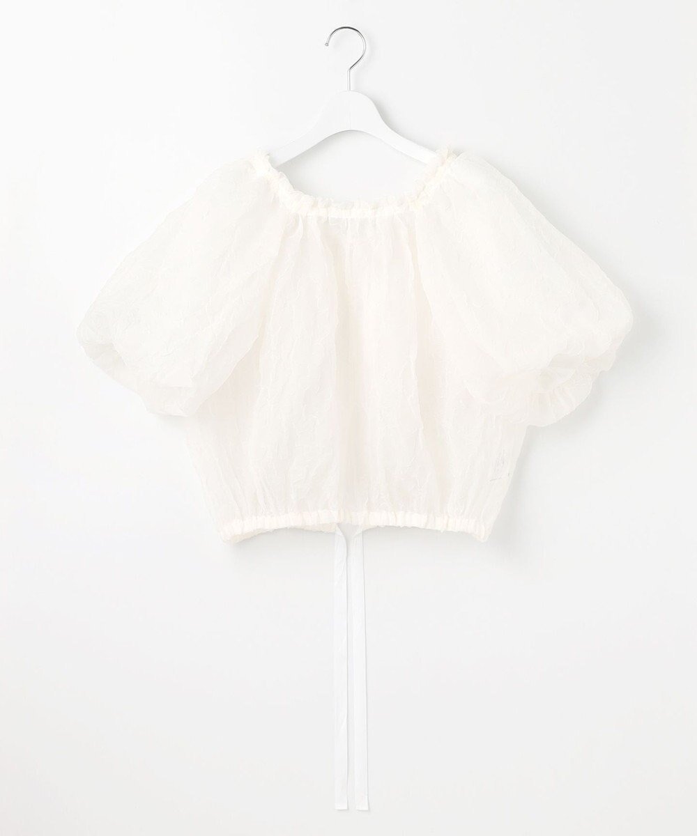 【23区/NIJYUSANKU】の【GOLD LABEL】シアーリンクル ブラウス インテリア・キッズ・メンズ・レディースファッション・服の通販 founy(ファニー) 　ファッション　Fashion　レディースファッション　Fashion for Women　トップス・カットソー　Cut & Sew Tops　シャツ・ブラウス・オフィスカジュアル　Elegant Blouses & Button-Ups　インナー　Innerwear　オーガンジー　Organza Fabric　春　Spring　秋　Autumn　カットソー　Cut and Sewn Top　クロップド　Cropped, Short Length　シアー　Sheer, See-Through　シンプル　Simple, Minimal　タンク　Tank Top, Sleeveless Top　フォルム　Silhouette, Form　別注　Limited Edition, Custom Order　リボン　Ribbon, Bow　S/S・春夏　SS, Spring/Summer, Warm Season　夏　Summer　2025年　2025　2025春夏・S/S　Spring/Summer 2025 SS25　アイボリー系|ID: prp329100004549832 ipo3291000000033083537
