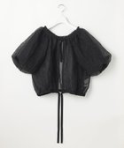 【23区/NIJYUSANKU】の【GOLD LABEL】シアーリンクル ブラウス 人気、トレンドファッション・服の通販 founy(ファニー) ファッション Fashion レディースファッション Fashion for Women トップス・カットソー Cut & Sew Tops シャツ・ブラウス・オフィスカジュアル Elegant Blouses & Button-Ups インナー Innerwear オーガンジー Organza Fabric 春 Spring 秋 Autumn カットソー Cut and Sewn Top クロップド Cropped, Short Length シアー Sheer, See-Through シンプル Simple, Minimal タンク Tank Top, Sleeveless Top フォルム Silhouette, Form 別注 Limited Edition, Custom Order リボン Ribbon, Bow S/S・春夏 SS, Spring/Summer, Warm Season 夏 Summer 2025年 2025 2025春夏・S/S Spring/Summer 2025 SS25 thumbnail ブラック系|ID: prp329100004549832 ipo3291000000033083539