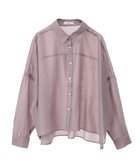 【アースミュージックアンドエコロジー/earth music&ecology】のワイドシルエットシアーシャツ Pink|ID: prp329100004549835 ipo3291000000033536061