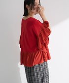 【グリーンパークス/Green Parks】の袖フレアドッキングカットプルオーバー Red|ID: prp329100004549840 ipo3291000000032309849