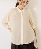 【アメリカンホリック/AMERICAN HOLIC】のシアーボイルレギュラー7分袖シャツ 人気、トレンドファッション・服の通販 founy(ファニー) ファッション Fashion レディースファッション Fashion for Women トップス・カットソー Cut & Sew Tops シャツ・ブラウス・オフィスカジュアル Elegant Blouses & Button-Ups おすすめ Recommended / Our Picks シアー Sheer, See-Through フォルム Silhouette, Form ベーシック Basic, Essential ボトム Bottoms, Lower Wear ポケット Pocket, Pocket Detail 夏 Summer 春 Spring S/S・春夏 SS, Spring/Summer, Warm Season thumbnail Ecru|ID: prp329100004549863 ipo3291000000032155130