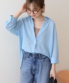 【アメリカンホリック/AMERICAN HOLIC】のシアーボイルレギュラー7分袖シャツ Light Blue|ID: prp329100004549863 ipo3291000000033536085