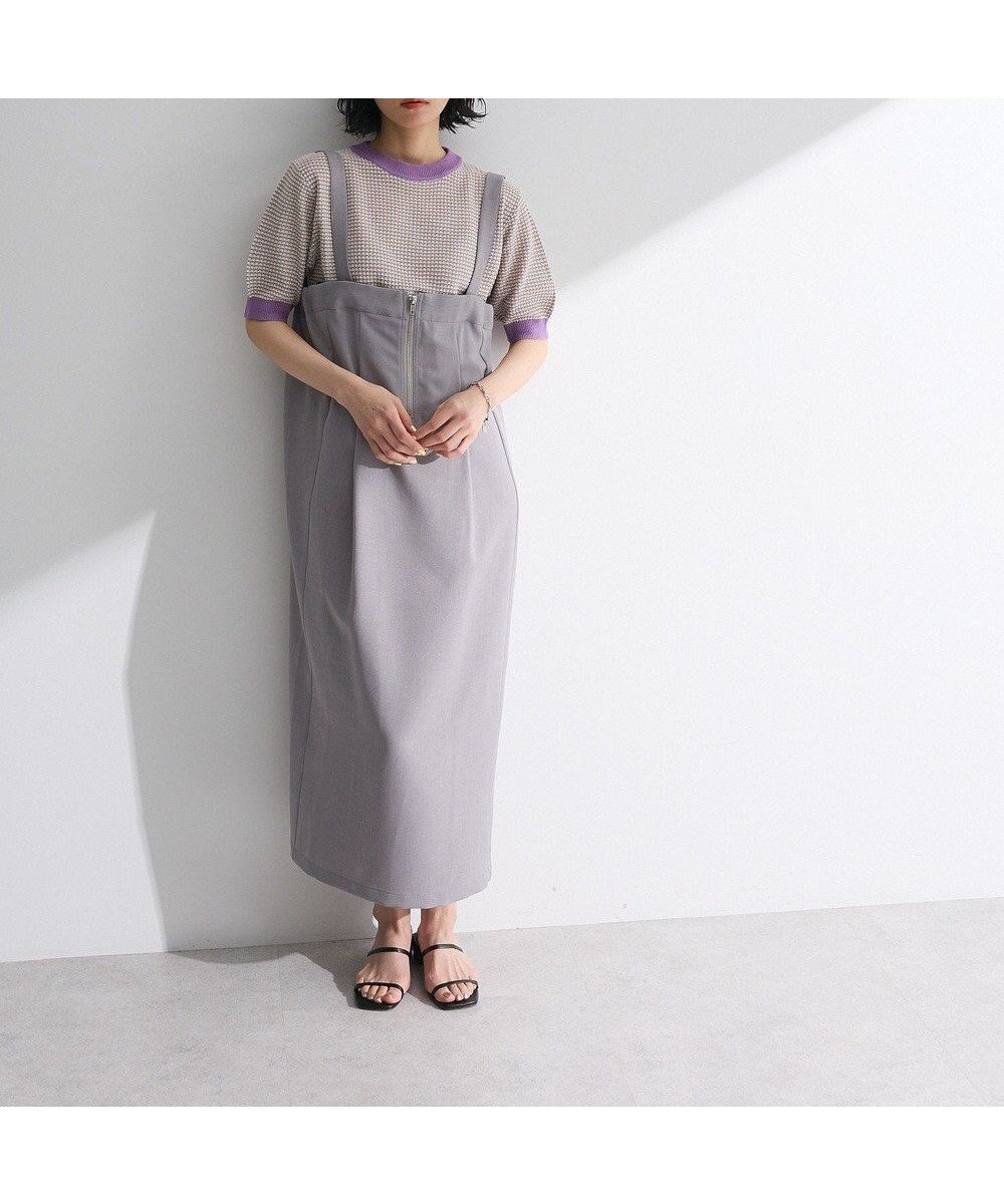 【グリーンパークス/Green Parks】のマルチWAYフロントzipサロペットスカート インテリア・キッズ・メンズ・レディースファッション・服の通販 founy(ファニー) ファッション Fashion レディースファッション Fashion for Women スカート Skirts おすすめ Recommended / Our Picks フロント Front, Front Design ポケット Pocket, Pocket Detail ロング Long, Long-Length 夏 Summer 春 Spring S/S・春夏 SS, Spring/Summer, Warm Season Gray|ID: prp329100004549871 ipo3291000000033492286