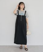 【グリーンパークス/Green Parks】のマルチWAYフロントzipサロペットスカート 人気、トレンドファッション・服の通販 founy(ファニー) ファッション Fashion レディースファッション Fashion for Women スカート Skirts おすすめ Recommended / Our Picks フロント Front, Front Design ポケット Pocket, Pocket Detail ロング Long, Long-Length 夏 Summer 春 Spring S/S・春夏 SS, Spring/Summer, Warm Season thumbnail Black|ID: prp329100004549871 ipo3291000000033492287