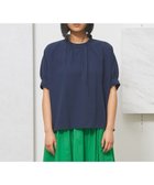 【ジェイプレスヨークストリート/J.PRESS YORK STREET】の【WOMEN】バックドレープドルマン ブラウス ネイビー系|ID: prp329100004549888 ipo3291000000033538029