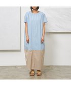 【ジェイプレスヨークストリート/J.PRESS YORK STREET】の【WOMEN】バイカラー ワンピース サックスブルー系1|ID: prp329100004549895 ipo3291000000032548563